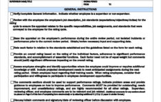 Employee Performance Evaluations Samples