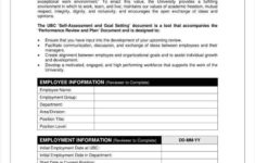 Employee Performance Goals 2 Templates Free Premium