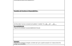 Employee Performance Review Form Free Pictures Employee