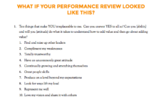 Employee performance review questions Dando