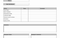 Employee Performance Review Template Word Inspirational 10