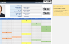 Employee Review Template Employee Evaluation Form In Excel