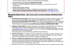 Employee Review Templates 13 Free PDF Documents