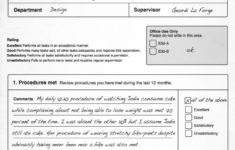 Employee Self Evaluation Form Self Evaluation Employee