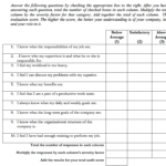 Employee Self Evaluation Form The WCA