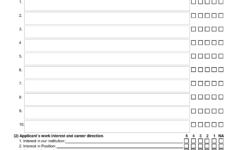 Evaluation Sheet Templates At Allbusinesstemplates