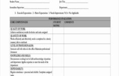 Examples Of Self Evaluation Form Of Receptionist The