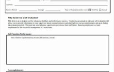 Feedback Form Template Word New Employee Self Evaluation