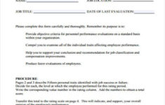 FREE 10 Employer Evaluation Forms In PDF Excel MS Word