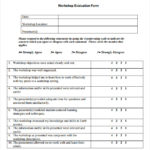 FREE 10 Sample Workshop Evaluation Forms In PDF MS Word