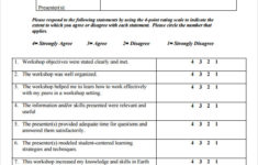 FREE 10 Sample Workshop Evaluation Forms In PDF MS Word