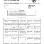FREE 11 Sample Employee Evaluation Forms In PDF MS Word