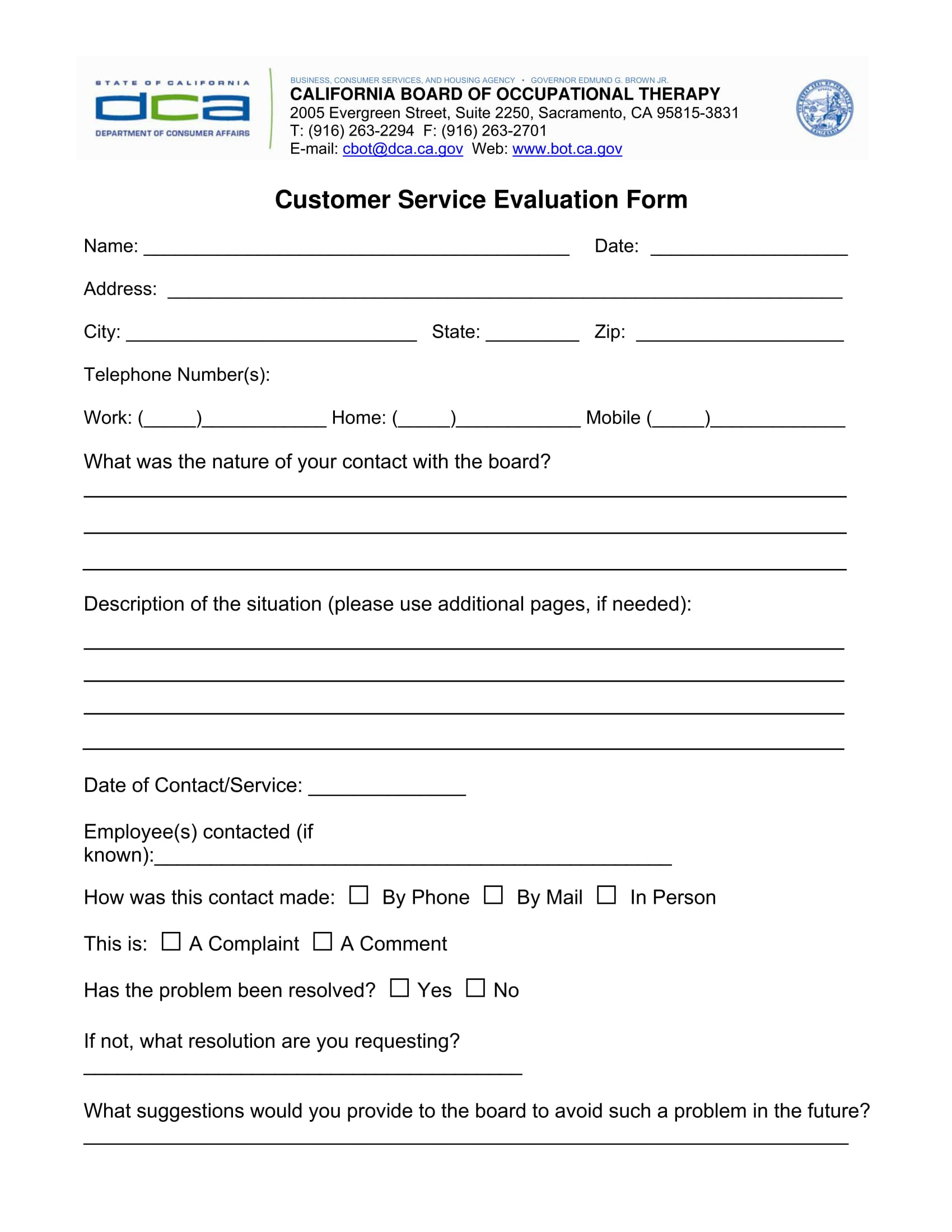 FREE 14 Customer Service Evaluation Forms In PDF
