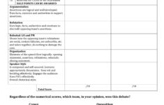 FREE 14 Debate Evaluation Forms In PDF MS Word