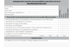 FREE 14 Speaker Evaluation Forms In PDF