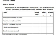 FREE 15 Sample Training Evaluation Forms In PDF