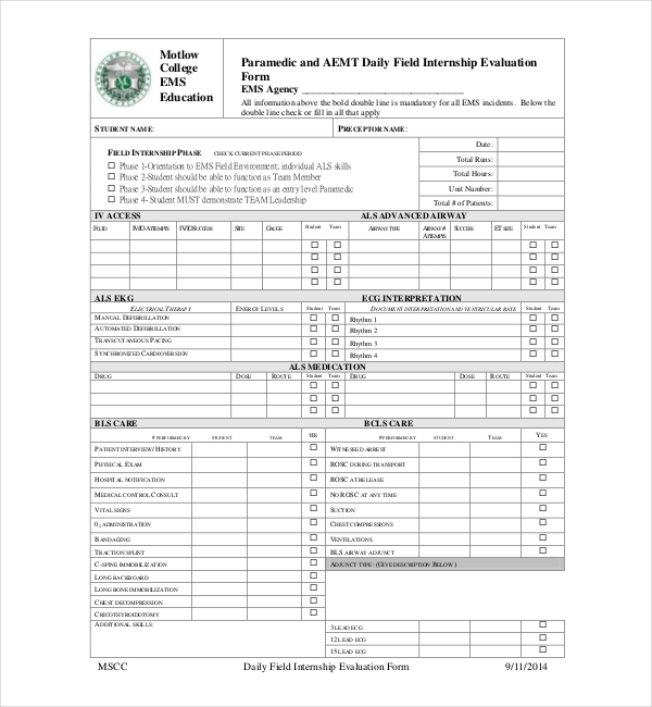 FREE 18 Sample Student Evaluation Forms In PDF MS Word 