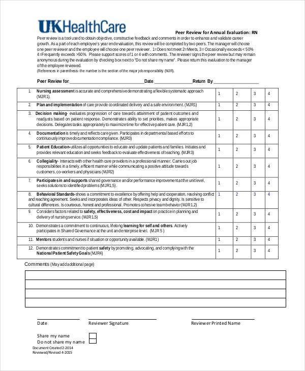 FREE 19 Employee Evaluation Form Samples Templates In 