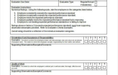 FREE 20 Employee Evaluation Forms In MS Word