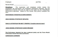 FREE 20 Employee Evaluation Forms In MS Word