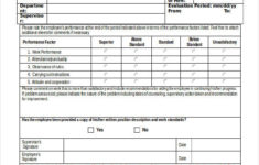 FREE 20 Employee Evaluation Forms In MS Word
