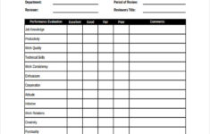 FREE 20 Sample Employee Review Forms In PDF MS Word