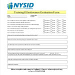 FREE 20 Sample Training Evaluation Forms In PDF MS Word