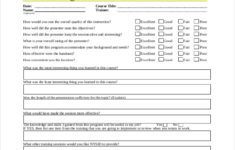 FREE 20 Sample Training Evaluation Forms In PDF MS Word