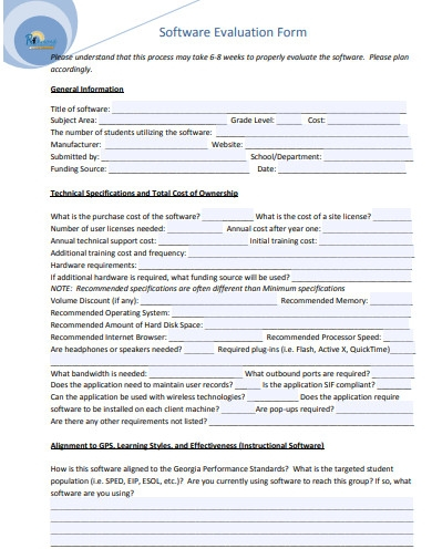 FREE 21 Software Evaluation Examples Templates Examples