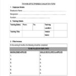 FREE 21 Training Evaluation Forms In PDF MS Word