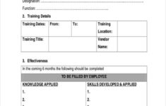 FREE 21 Training Evaluation Forms In PDF MS Word