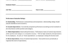 FREE 22 Employee Evaluation Form Examples Samples In