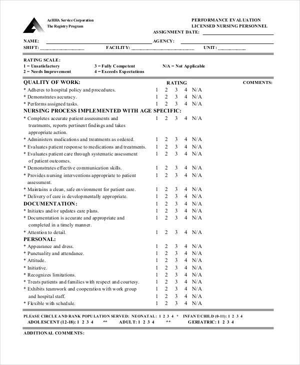 FREE 22 Employee Evaluation Form Examples Samples In 