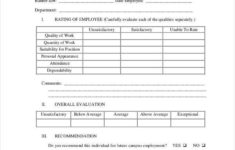 FREE 22 Employee Evaluation Form Examples Samples In