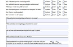 FREE 26 Printable Training Evaluation Forms In PDF MS Word