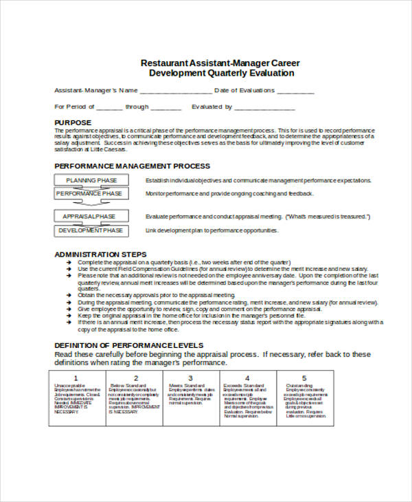 FREE 29 Sample Employee Evaluation Forms In PDF MS Word 