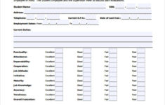 FREE 29 Sample Employee Evaluation Forms In PDF MS Word