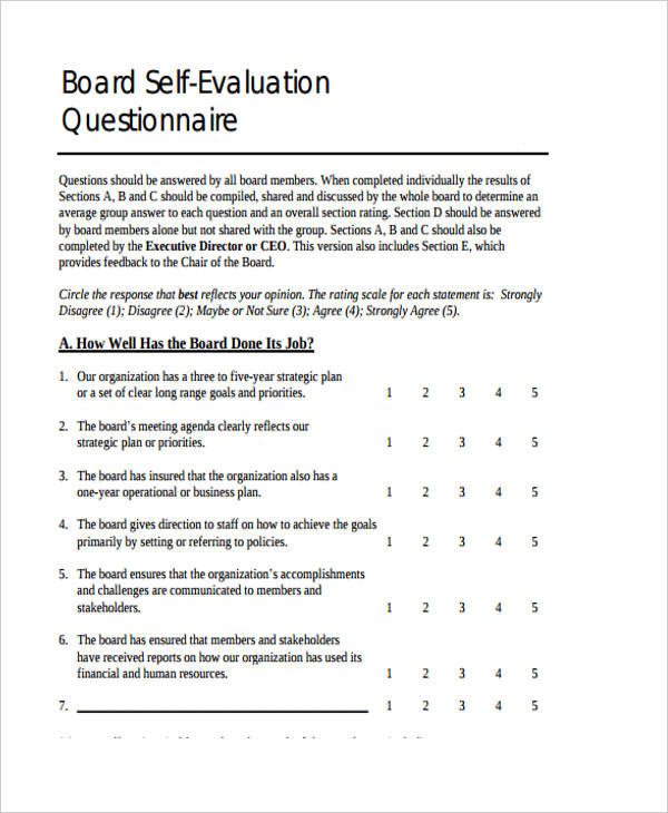 FREE 31 Self Evaluation Forms In PDF MS Word Excel