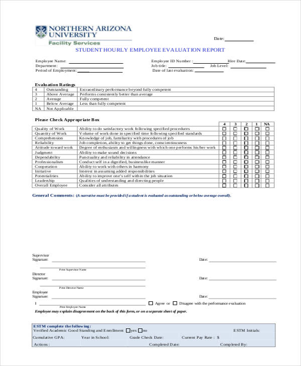 FREE 36 Printable Employee Evaluation Forms In PDF MS 