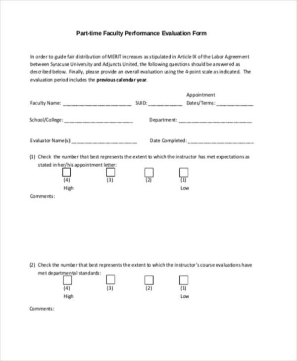 FREE 36 Printable Employee Evaluation Forms In PDF MS 