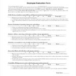 FREE 39 Sample Employee Evaluation Forms In PDF