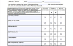 FREE 4 Employee Performance Appraisal Form Templates In PDF