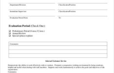 FREE 41 Sample Employee Evaluation Forms In PDF