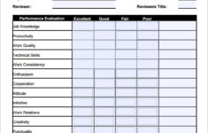 FREE 41 Sample Employee Evaluation Forms In PDF
