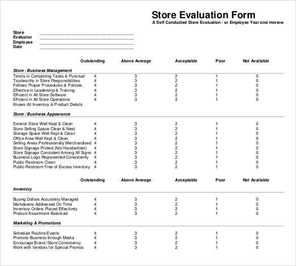 FREE 41 Sample Employee Evaluation Forms In PDF