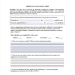 FREE 5 Employee Evaluation Forms In PDF
