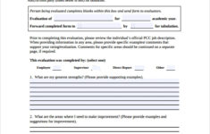 FREE 5 Employee Evaluation Forms In PDF