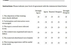 FREE 6 Sample Training Evaluations In MS Word PDF