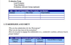 FREE 7 Evaluation Plan Templates In MS Word PDF