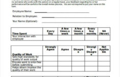 FREE 7 Sample 360 Degree Feedback Forms In PDF MS Word